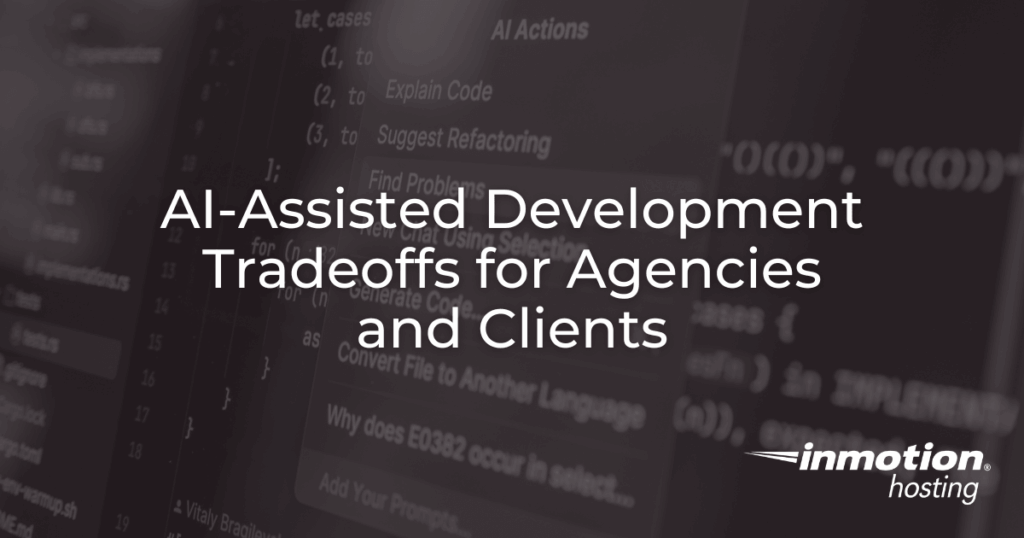 Les compromis liés au développement assisté par l'IA pour les agences et les clients - Image principale