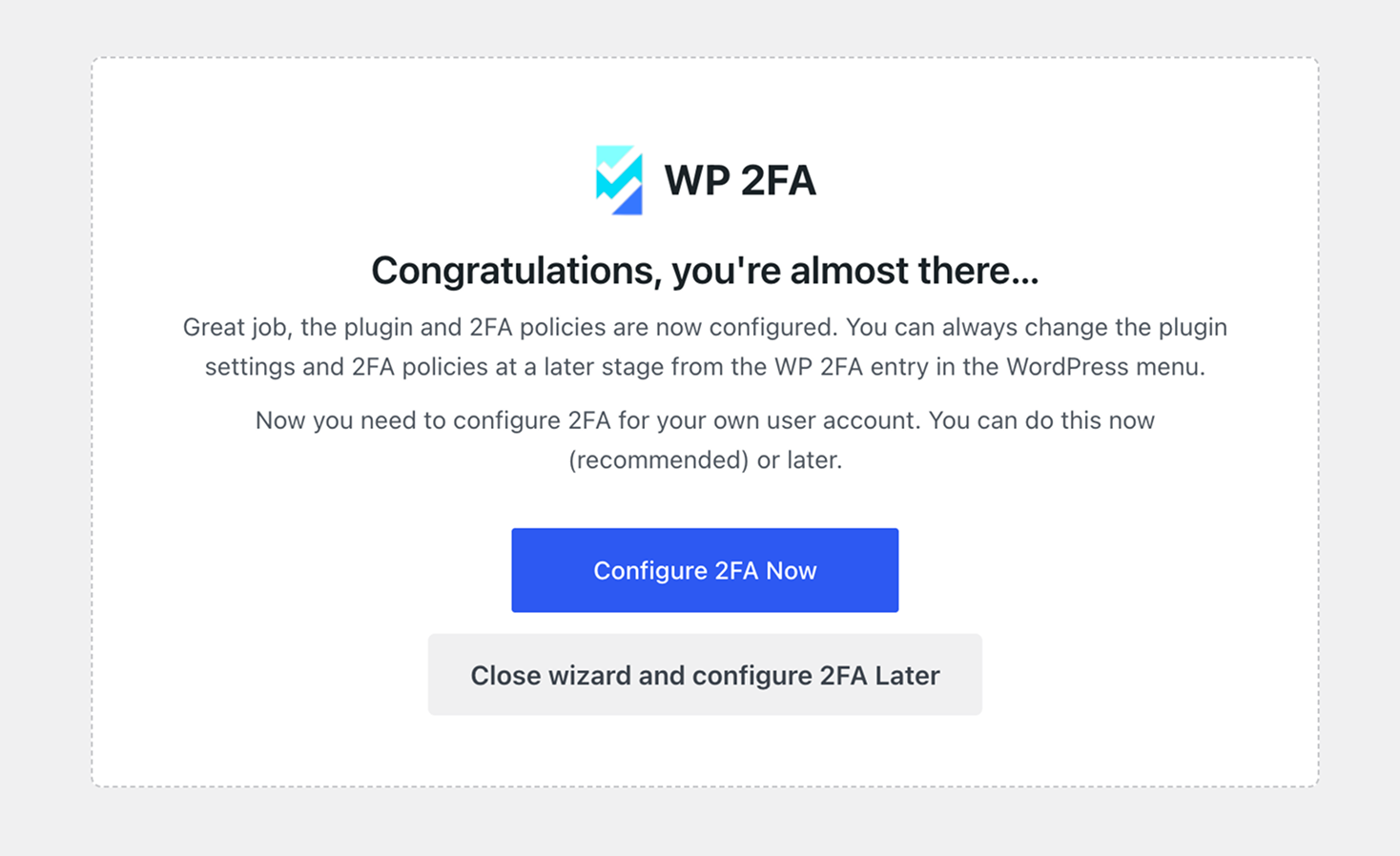 WP 2FA For Your Account