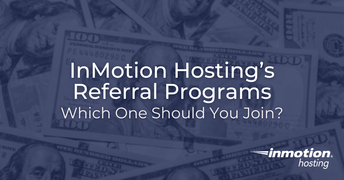 Comparaison des programmes de parrainage d'InMotion Hosting s - Image principale