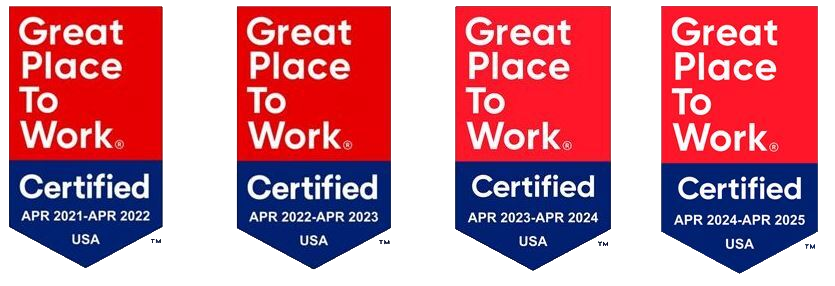 Certified Great Place to Work badge