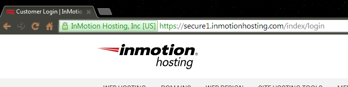 Google Chrome Secure page