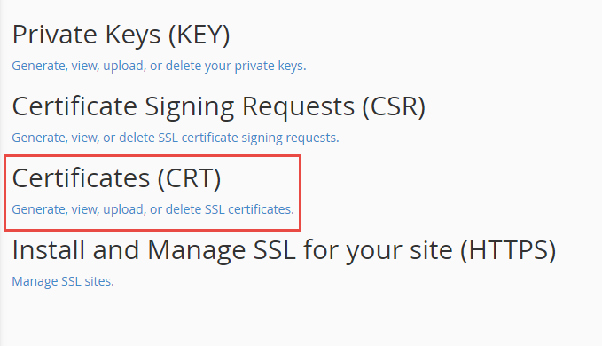 click generate certificate