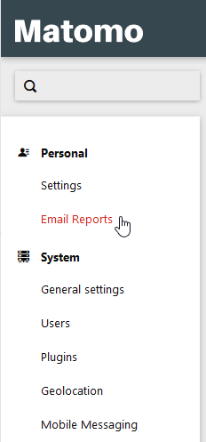 Select Email Reports