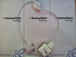 InMotion Hosting phone charger and data cable