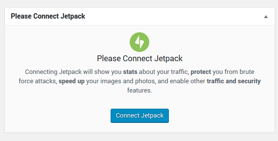 Connect Jetpack notice