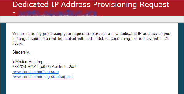 Request submitted Add IP address AMP