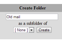 SquirrelMail-create-folder