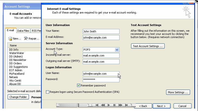 setup gmail on outlook 365