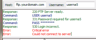 Filezilla ftp server 530 login or password incorrect ultravnc support multiple monitors