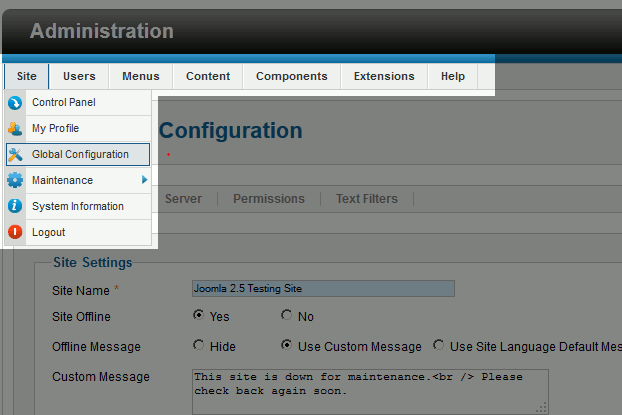 click-site-global-configuration