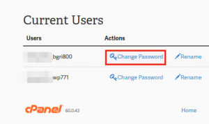How to reset a database password within cPanel | InMotion Hosting