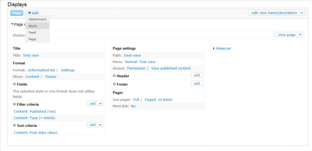 Creating a block display for a View in Drupal 7 | InMotion Hosting