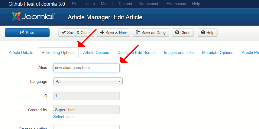 change-alias-under-publishing-options