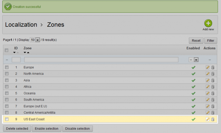 Adding a new localization zone in PrestaShop 1.5 | InMotion Hosting