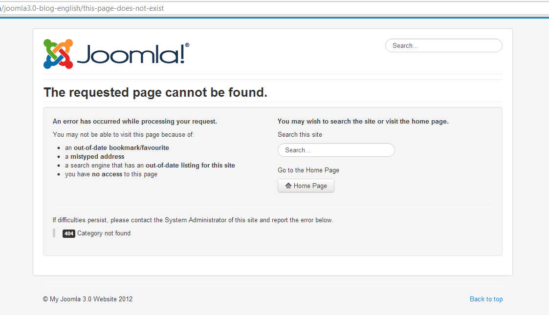 joomla-error-page