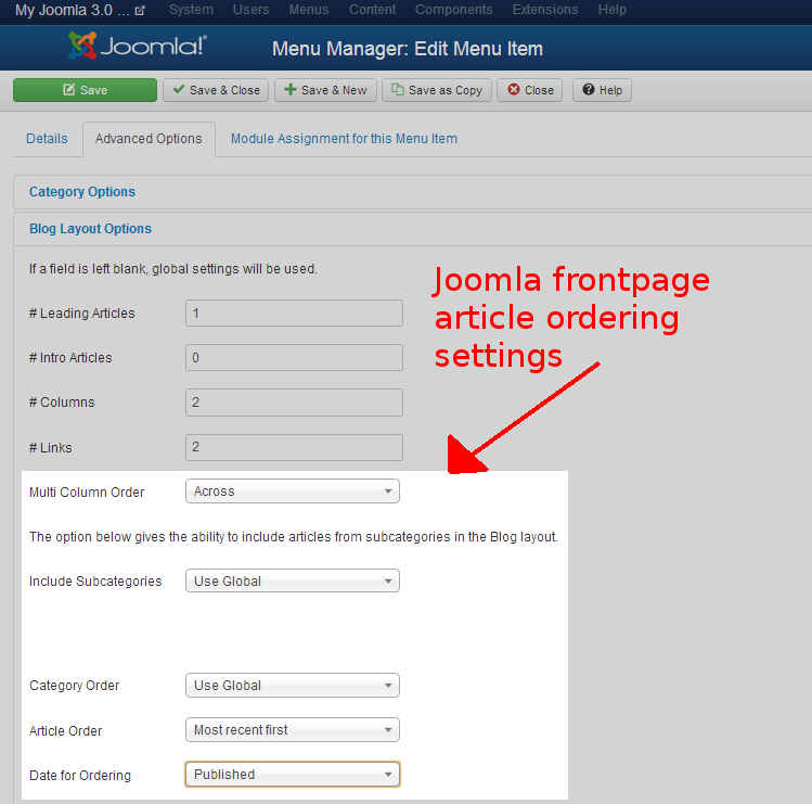 joomla-frontpage-article-order