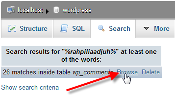 wp-comments-sql-results-search-browse