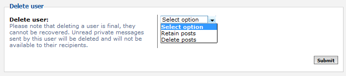 retain or delete posts