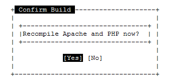 Confirm the PHP Apache build