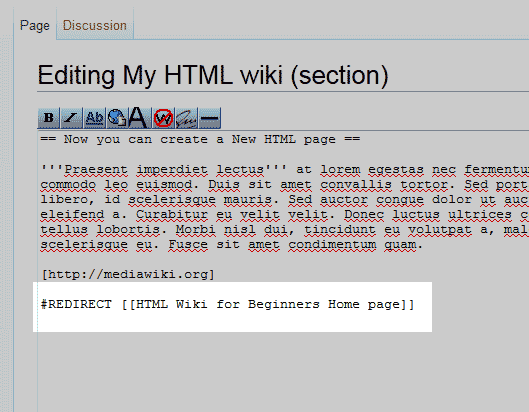 Wrong place for code MediaWiki