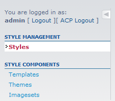 click on styles option