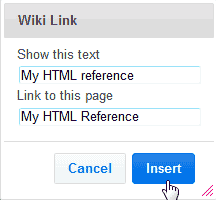Link option TikiWiki