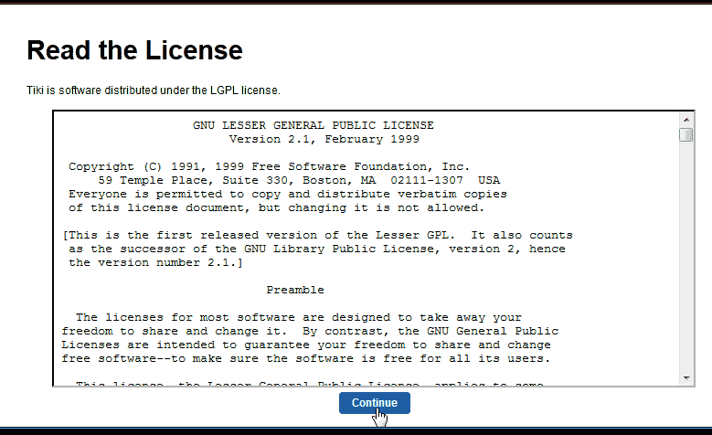 Accept TikiWiki License