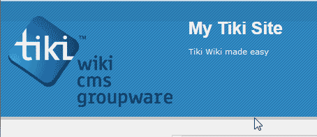 Site title and subtitle preview TikiWiki