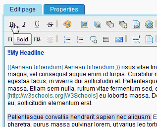 Bold text tikiwiki