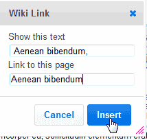Insert internal link Tikiwiki