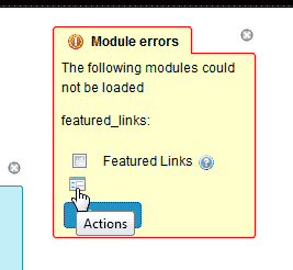 Module Error for Featured Links TikiWiKi