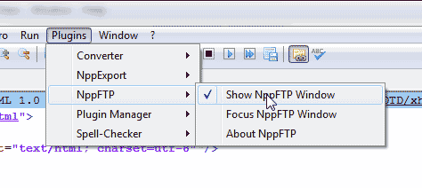 Go to plugins Notepad++