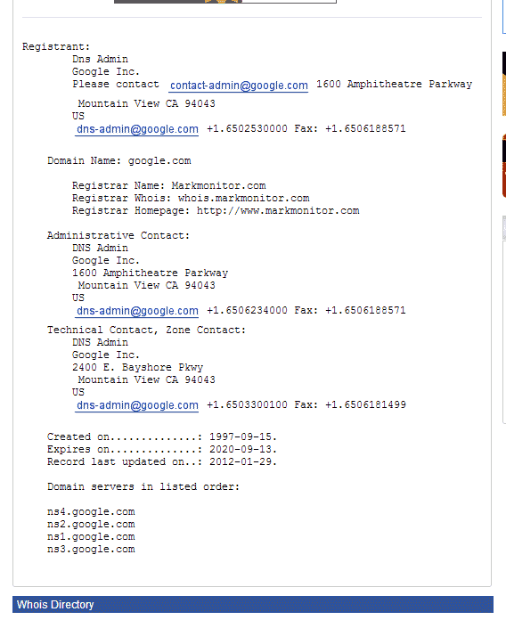 How to Get Domain and IP Address Information Using WHOIS Command