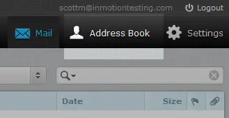 click address book icon