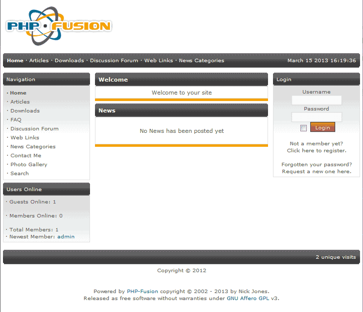 View the new PHP-Fusion site