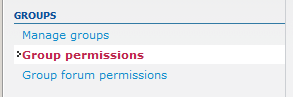 click group permissions