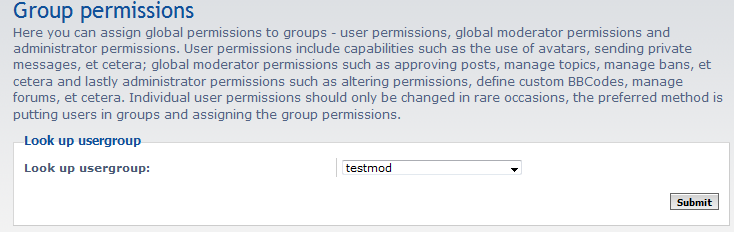 select group to add permissions to