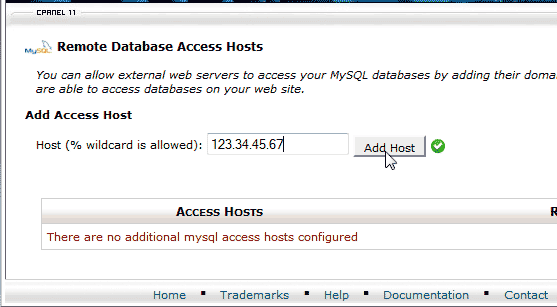 Add IP to Remote MySQL