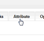 Click attribute tabe OpenCart