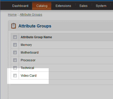 Group in list OpenCart