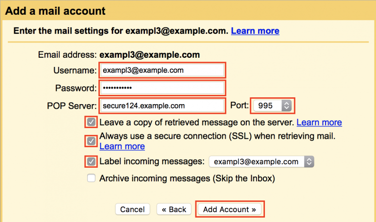 How To Set Up Gmail for POP3 and SMTP | InMotion Hosting