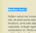 Highlighted anchor text