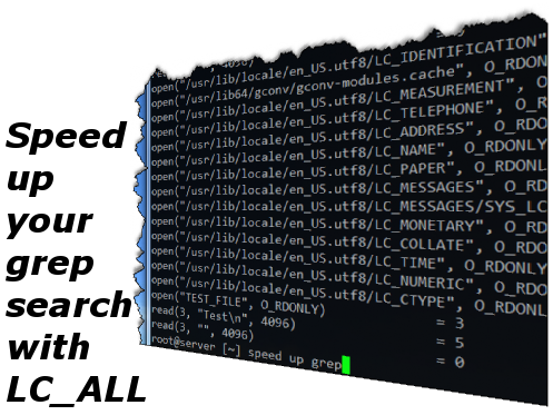 speed up grep search