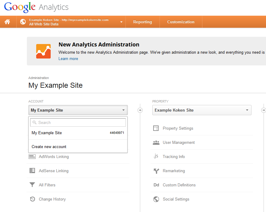 add site to Google Analytics