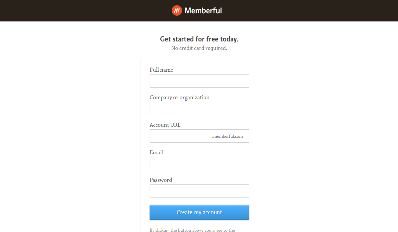 Create Memberful account