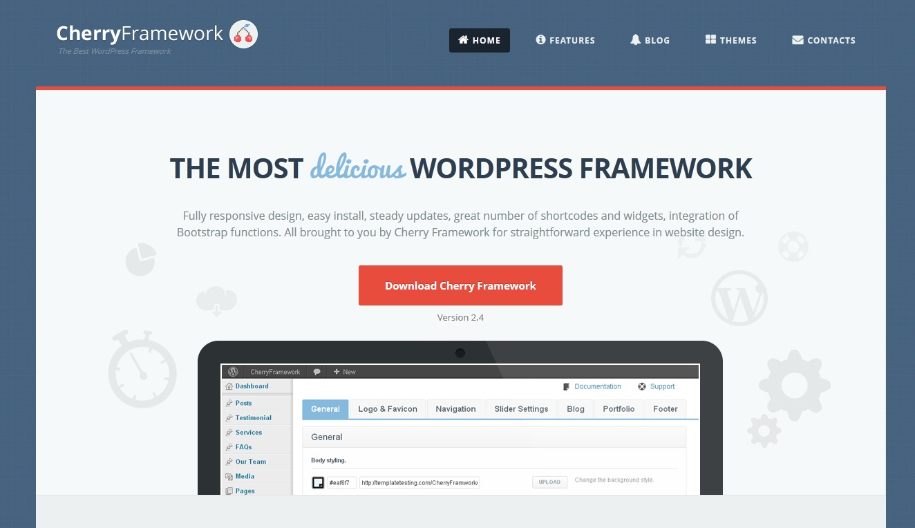 Cherry Framework website screenshot