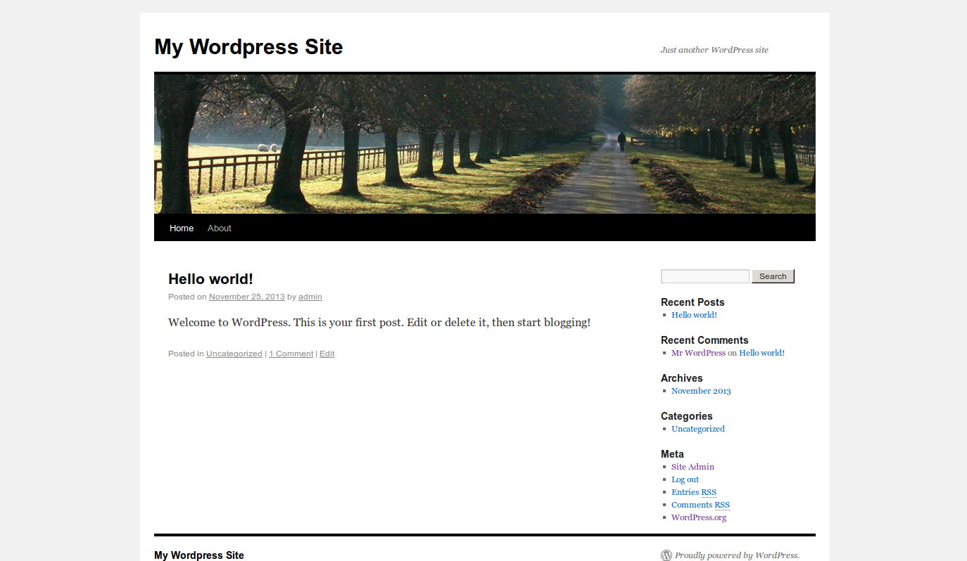 WordPress 3.0 front end design