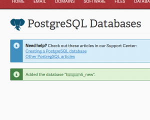 Creating a PostgreSQL Database
