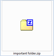 Compressed folder in win7