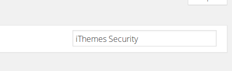 search for iThemes Security